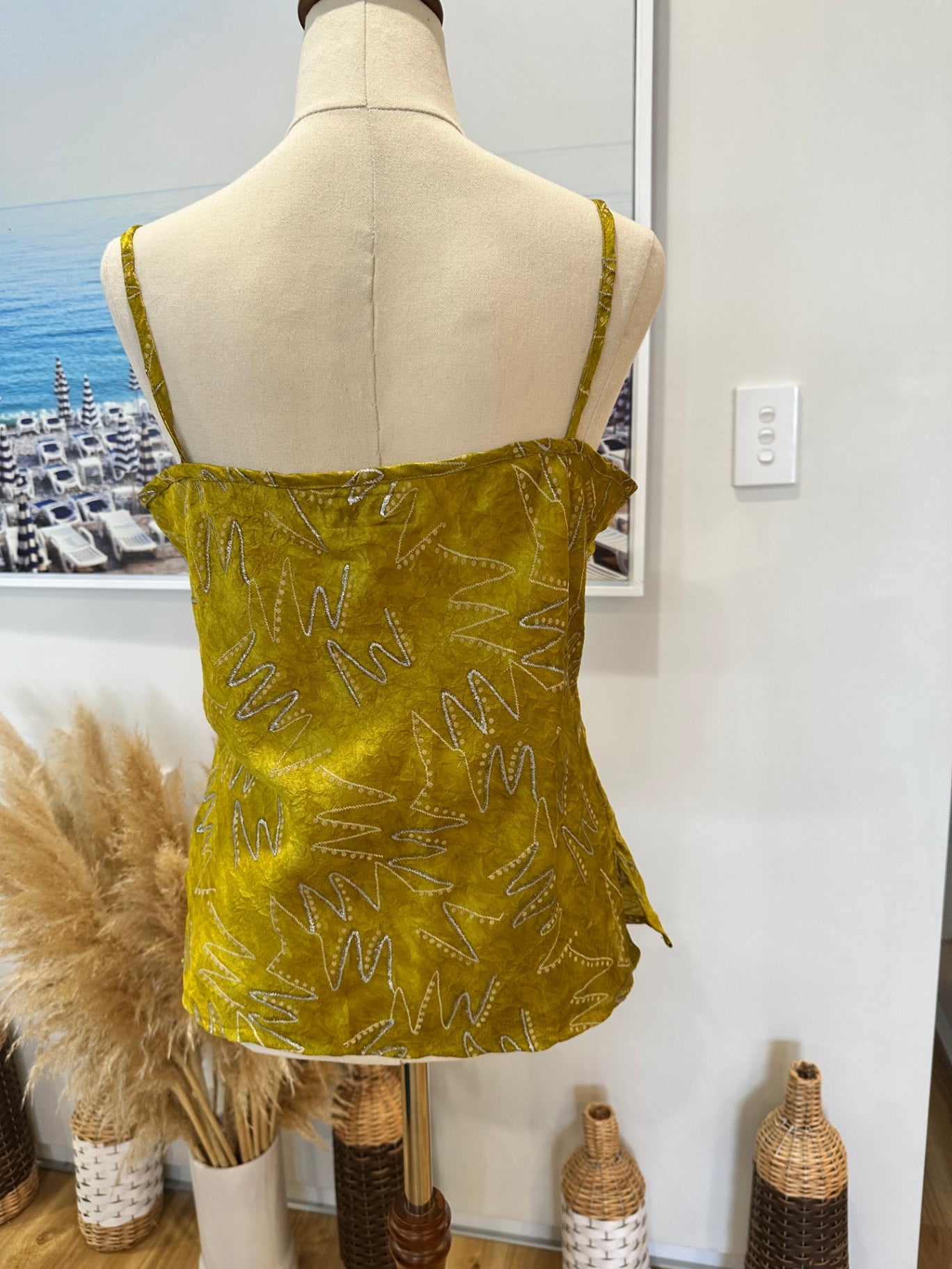 Tommy Collection - Camisole - 100% Cotton - Medium - Chartreuse