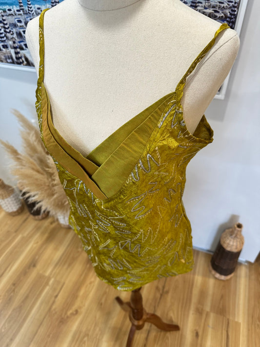 Tommy Collection - Camisole - 100% Cotton - Medium - Chartreuse