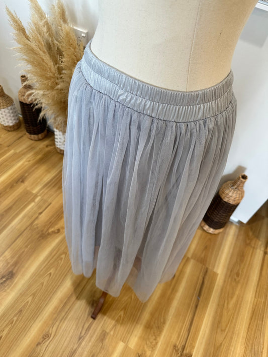Tutu - Midi Skirt - Light grey