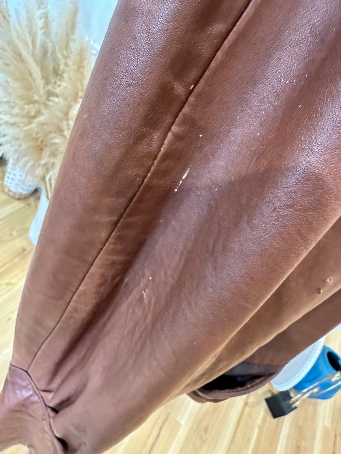 Vintage 80's Leather Jacket - Medium - Tan Brown