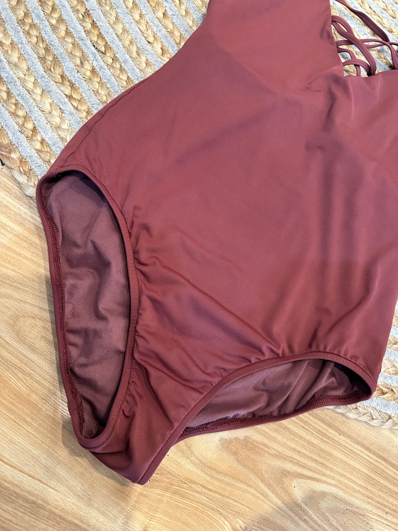 Seafolly - One Piece Swimsuit - Size 12 - Burgundy