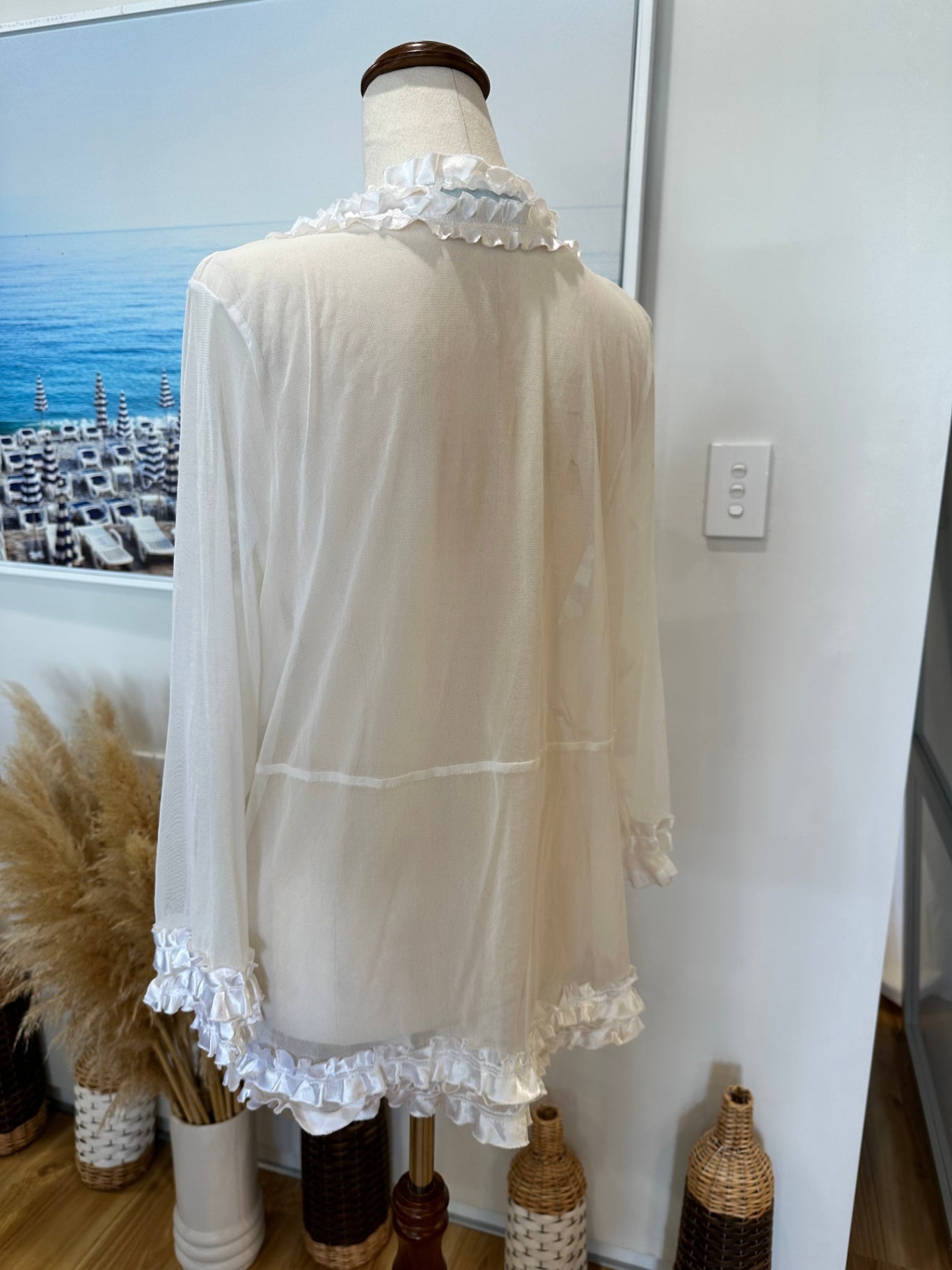 Ella-J - Summer Cardigan - Medium - Cream