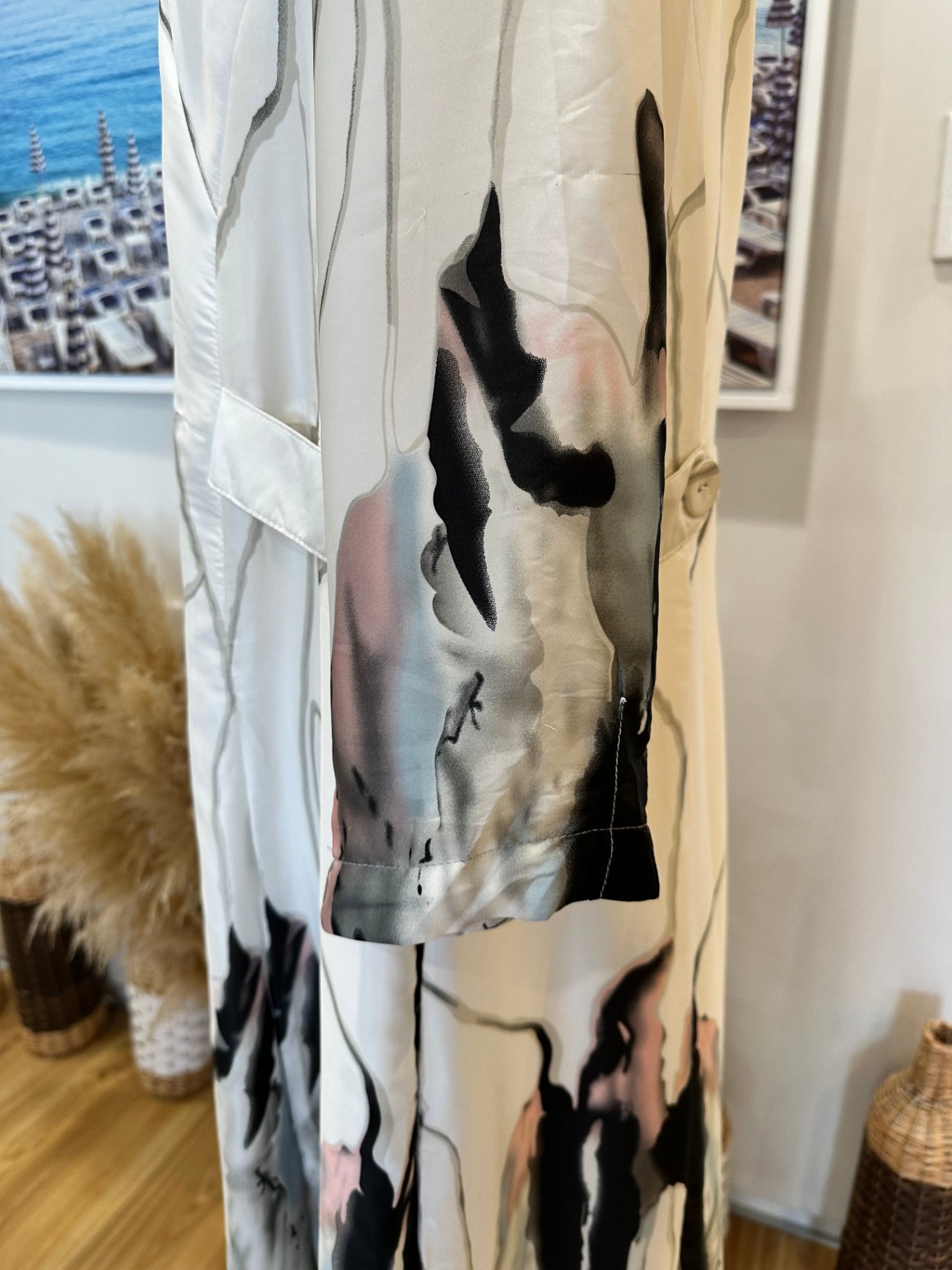 Artisan - Evening Jacket - Size 10 - White / Grey / Pink