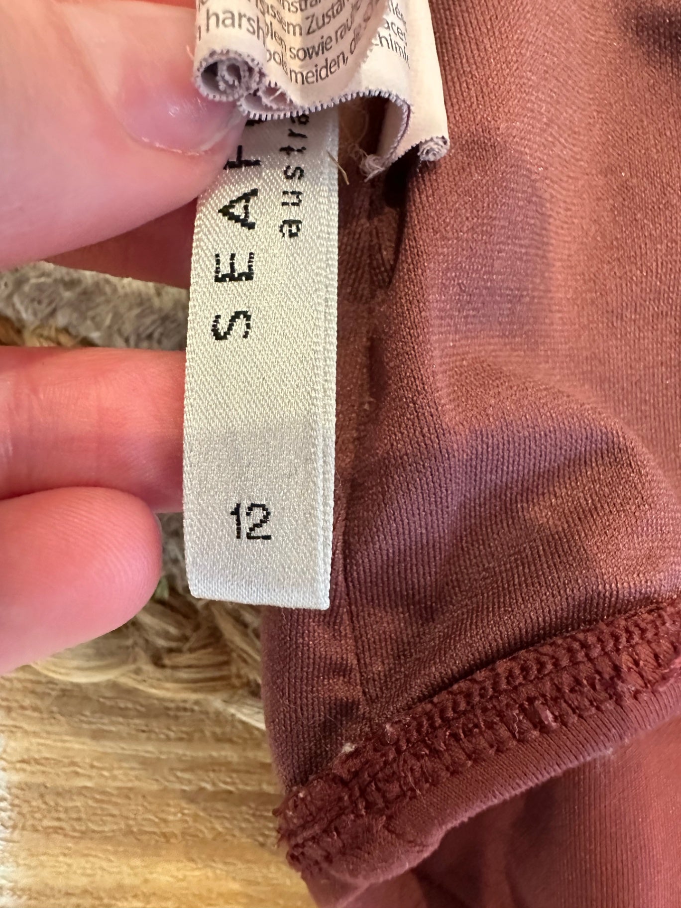 Seafolly - One Piece Swimsuit - Size 12 - Burgundy