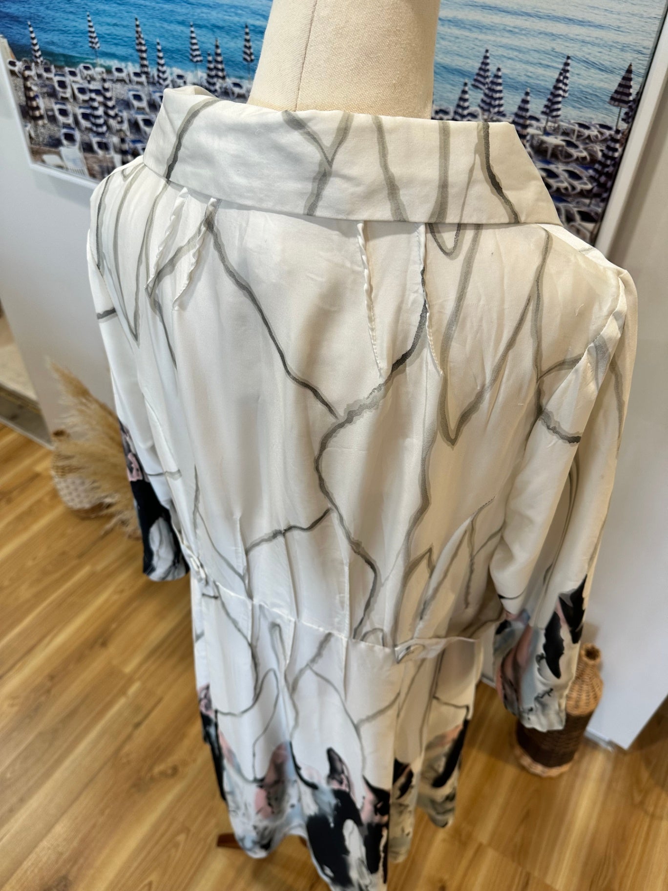 Artisan - Evening Jacket - Size 10 - White / Grey / Pink