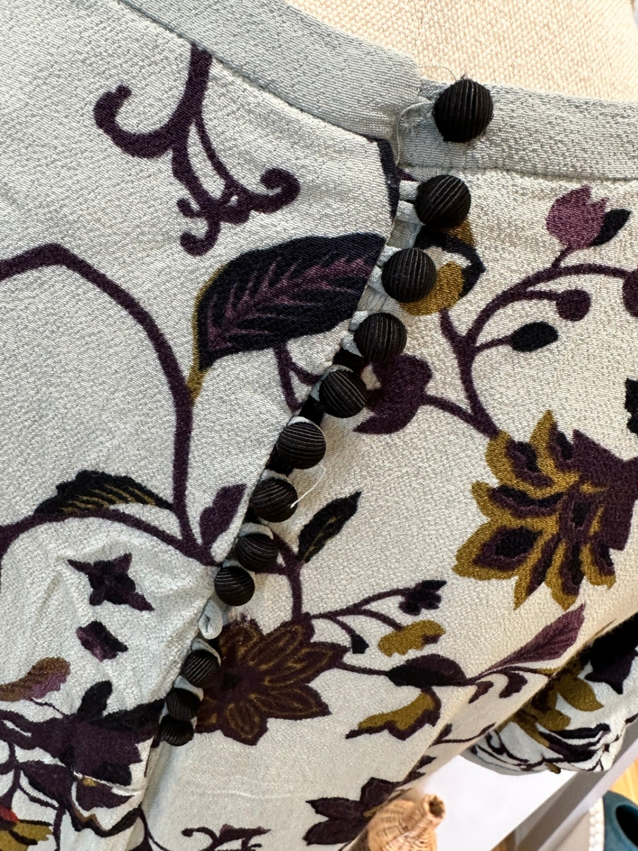 Noa Noa Dress - Medium - Light blue with floral print