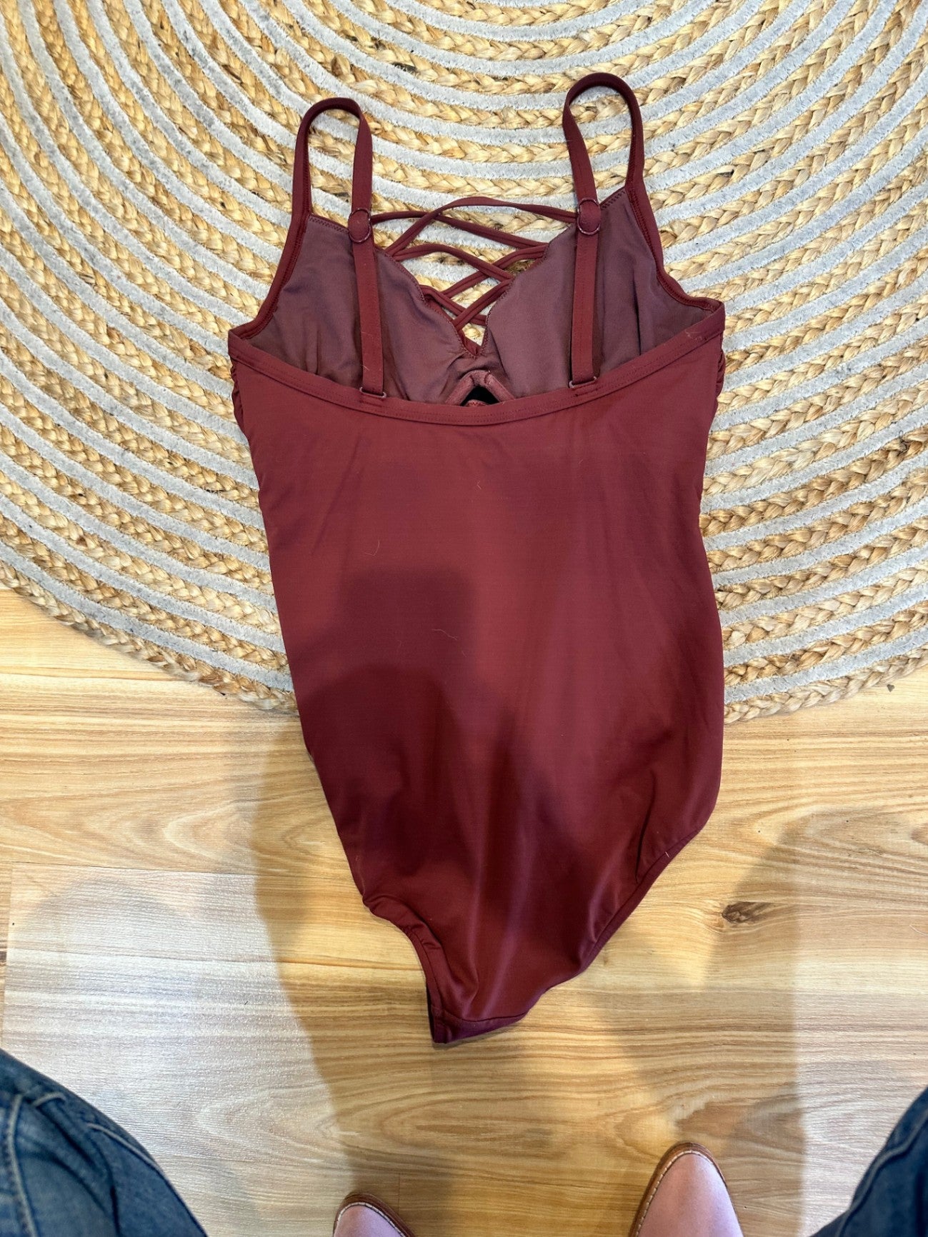 Seafolly - One Piece Swimsuit - Size 12 - Burgundy