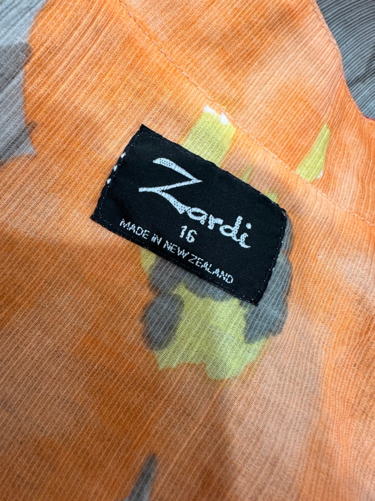 Longline Summer Jacket - Size 16 - Orange, Red, Yellow