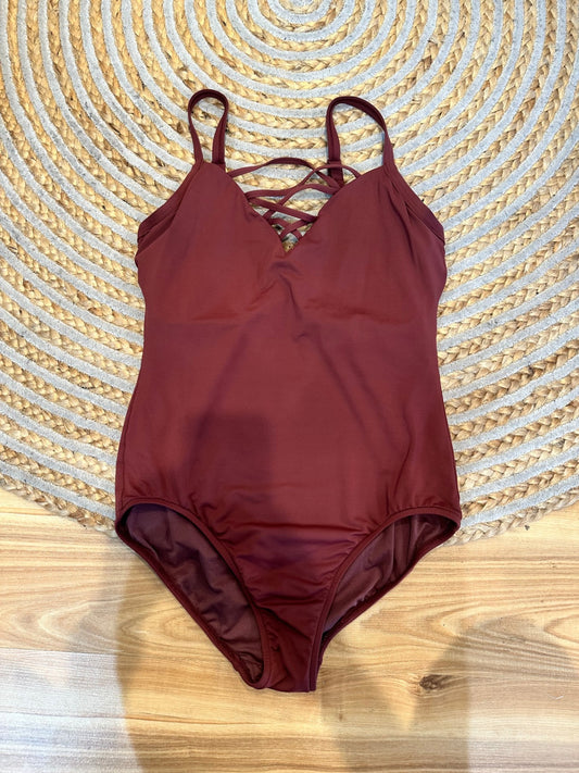 Seafolly - One Piece Swimsuit - Size 12 - Burgundy