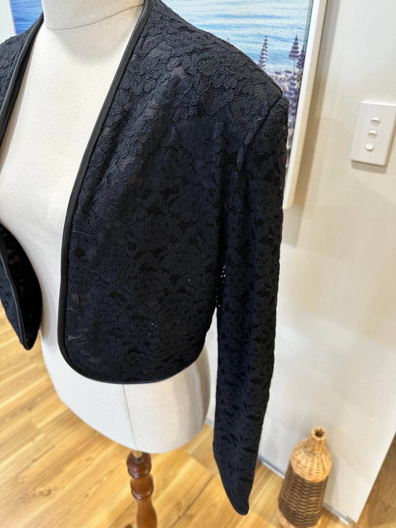 Gaye Bartlett - Bolero Jacket - Medium / Large - Black