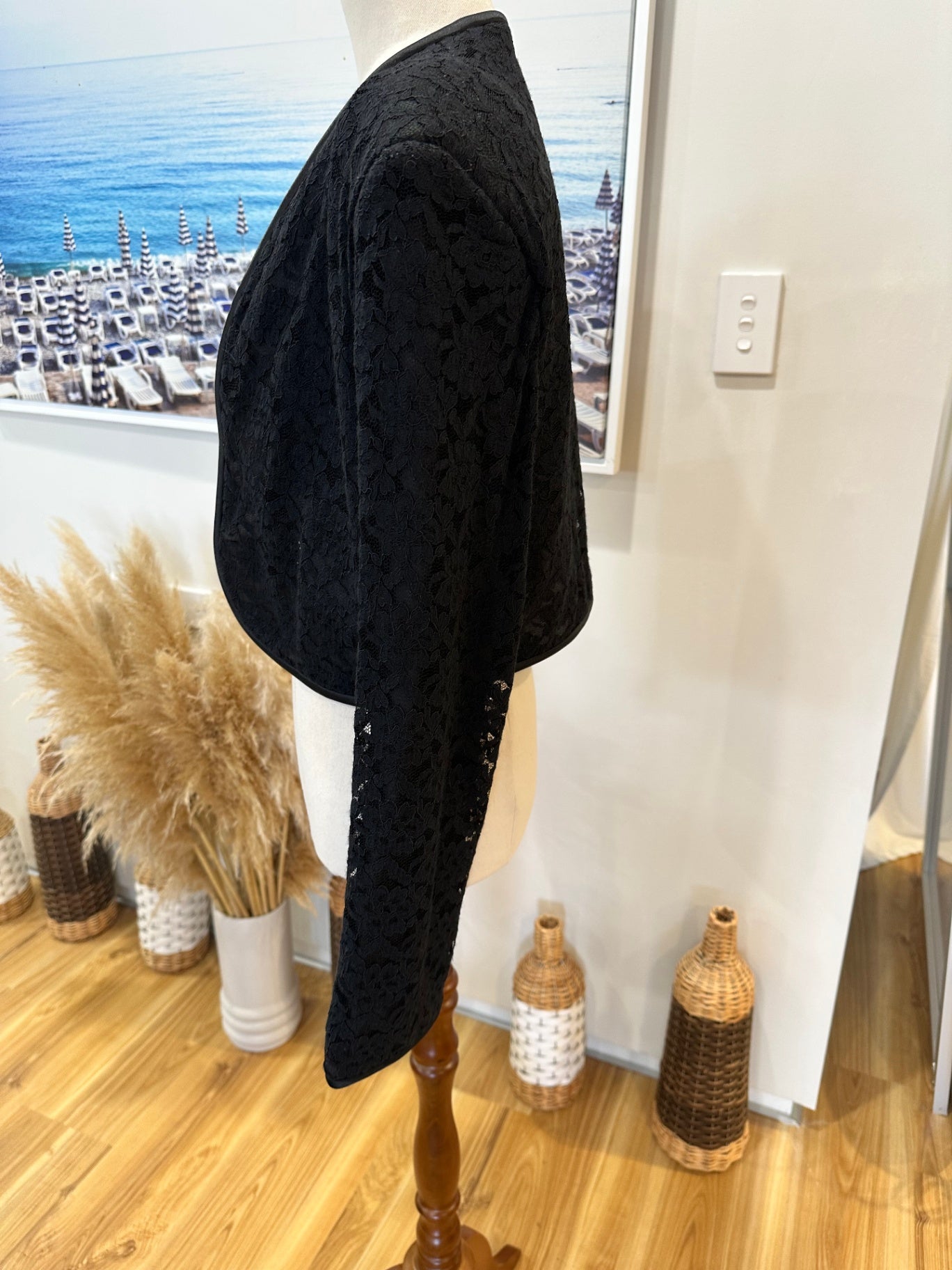 Gaye Bartlett - Bolero Jacket - Medium / Large - Black