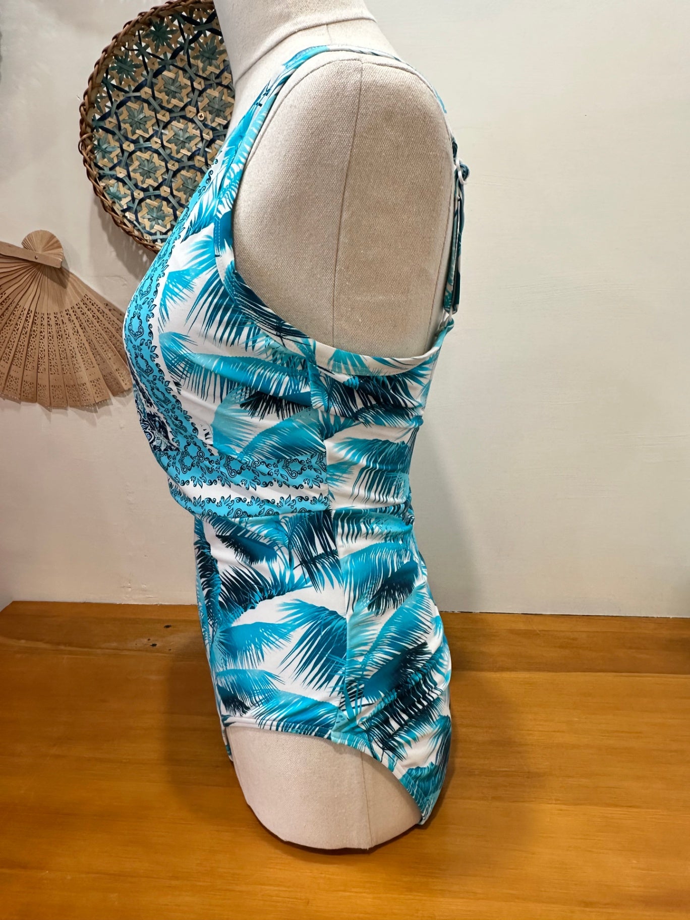 Quayside Swimsuit 12 Blue and White - New