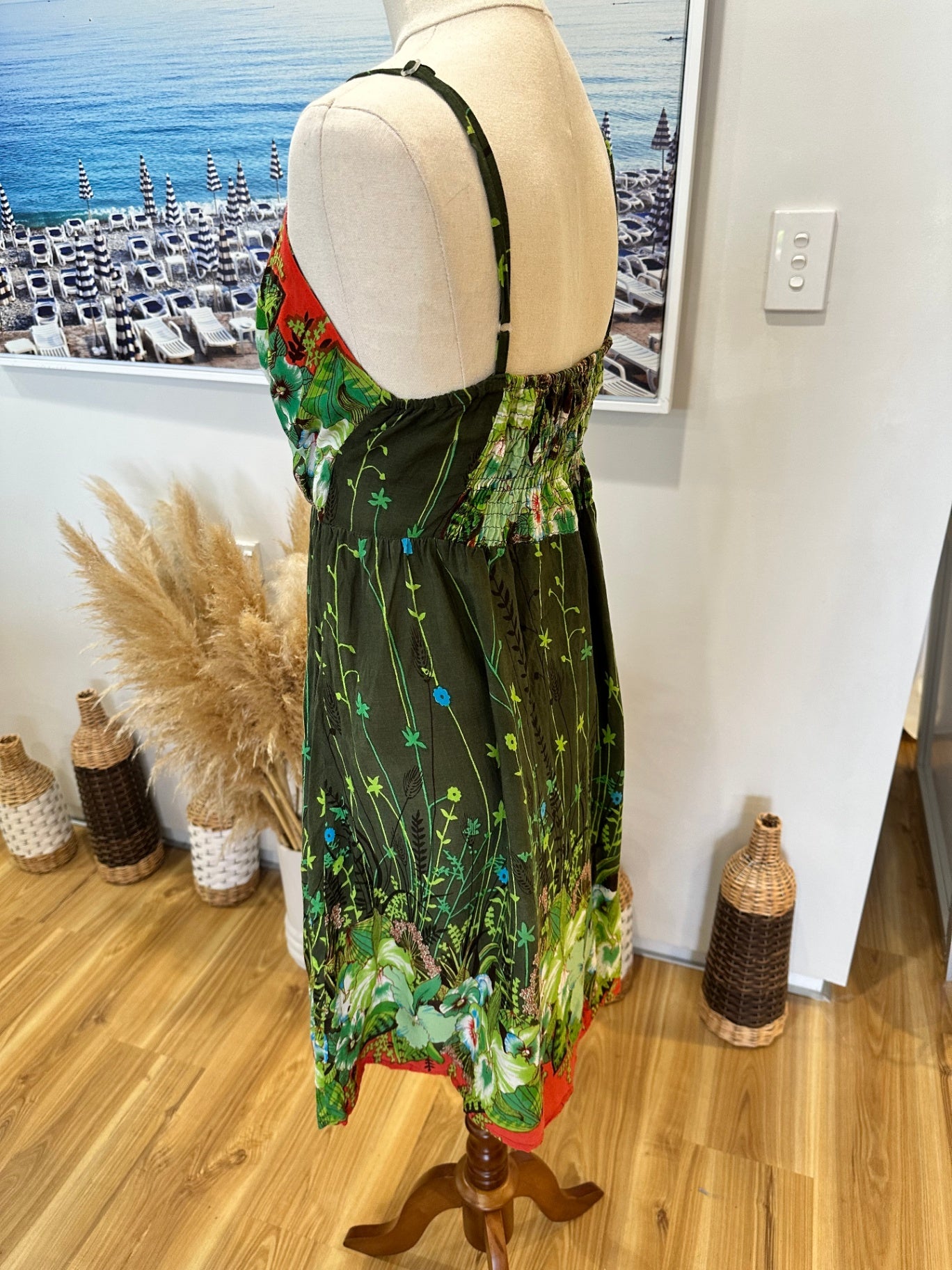 Ocean Club - Summer Dress - Size 12 - Tropical Tones