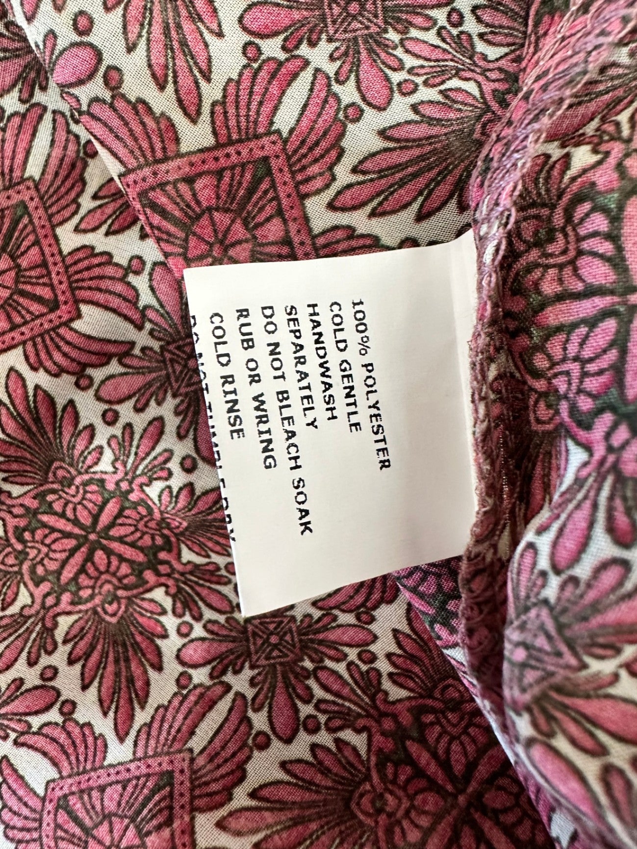 Pagani - Bohemian Kaftan - Size 18 - Red with white floral pattern