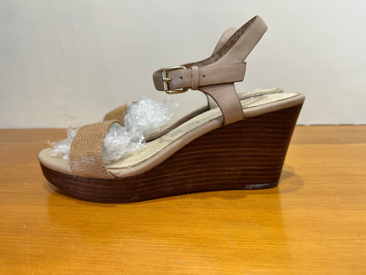Jigsaw - Beige Leather Wedge / Sandals - Size EU 39