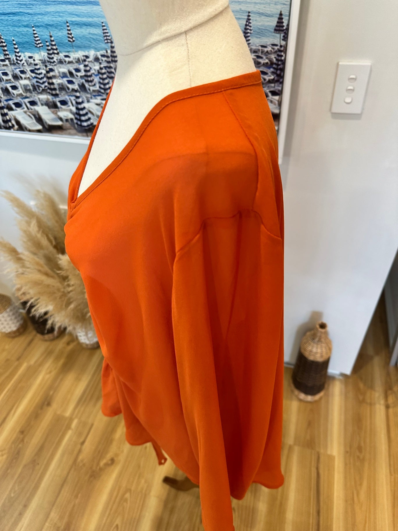 Jaclyn M - Made in New Zealand - Blouse - Size 18 - Orange