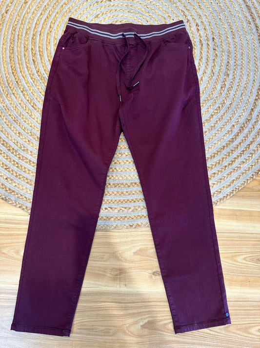 Elm Lifestyle Pants - Size 16 - Burgundy