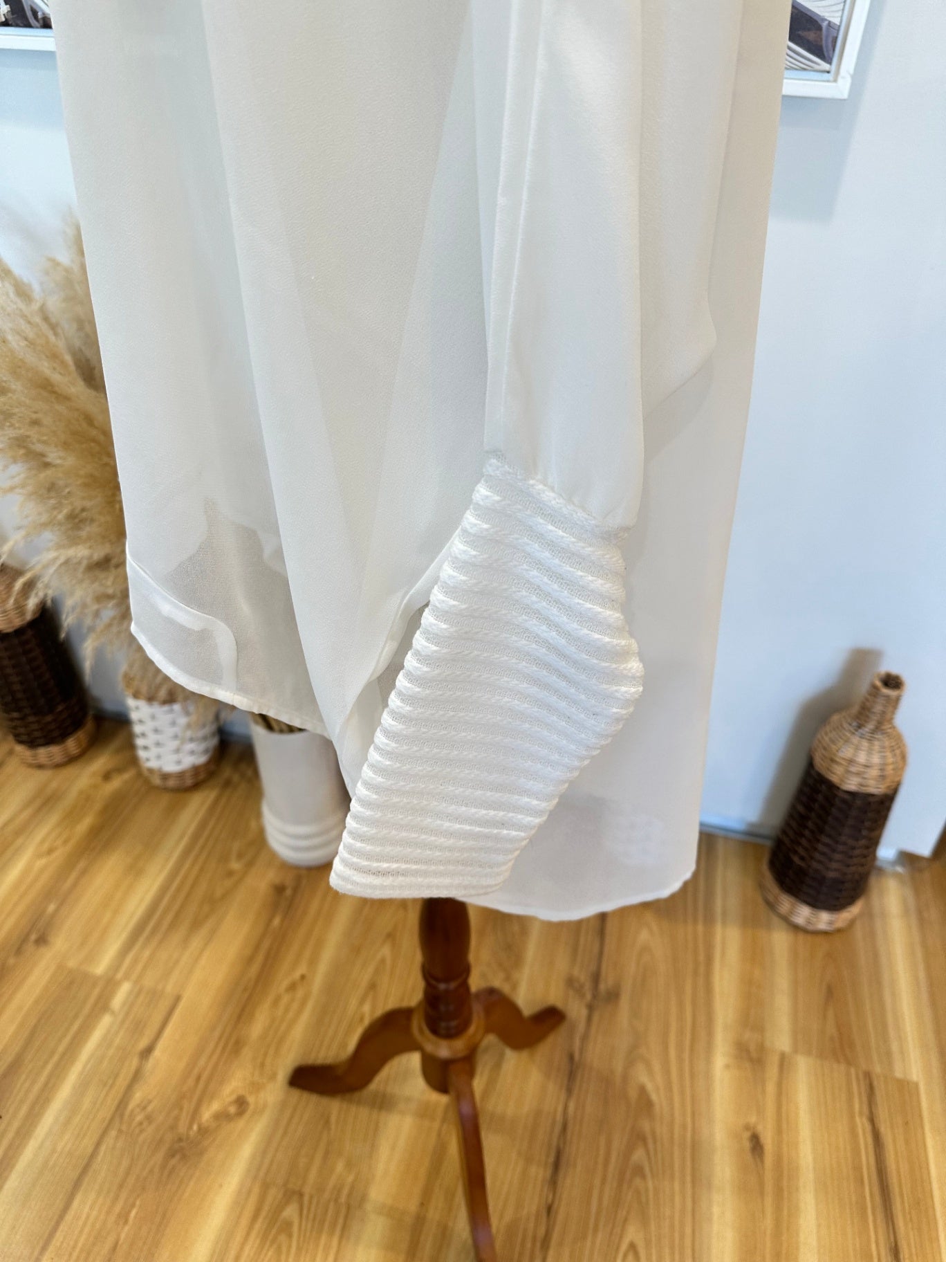 Mi Moso - Blouse w Leopard - Size 16 - White