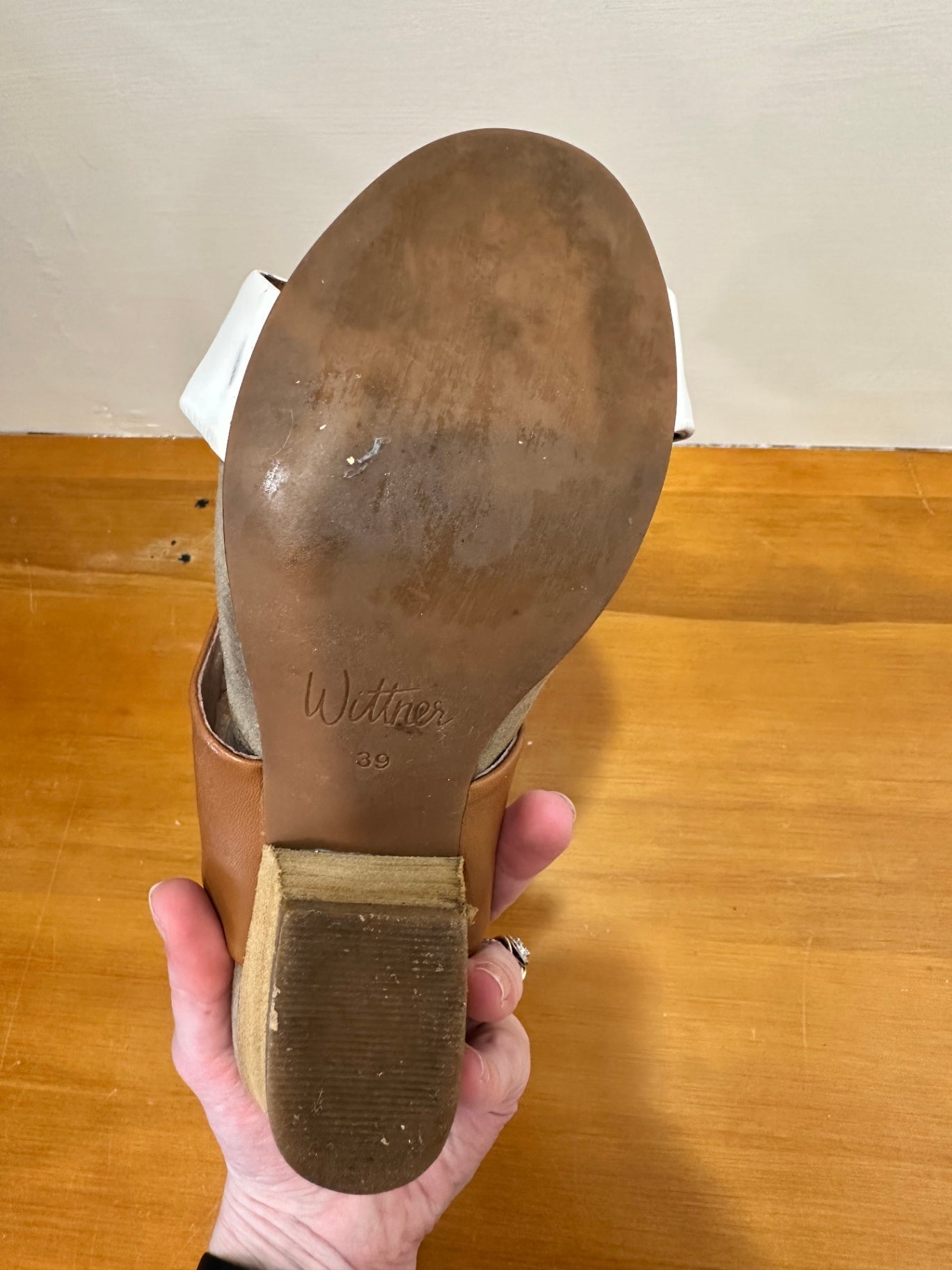 Wittner Sandals 39 Beige and Brown