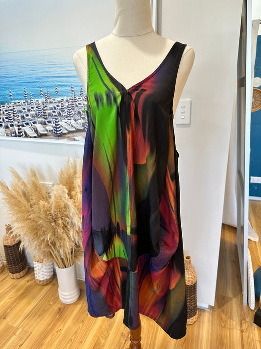 Taking Shape - Dress / Longline Top - Size 14 - Aurora Colours