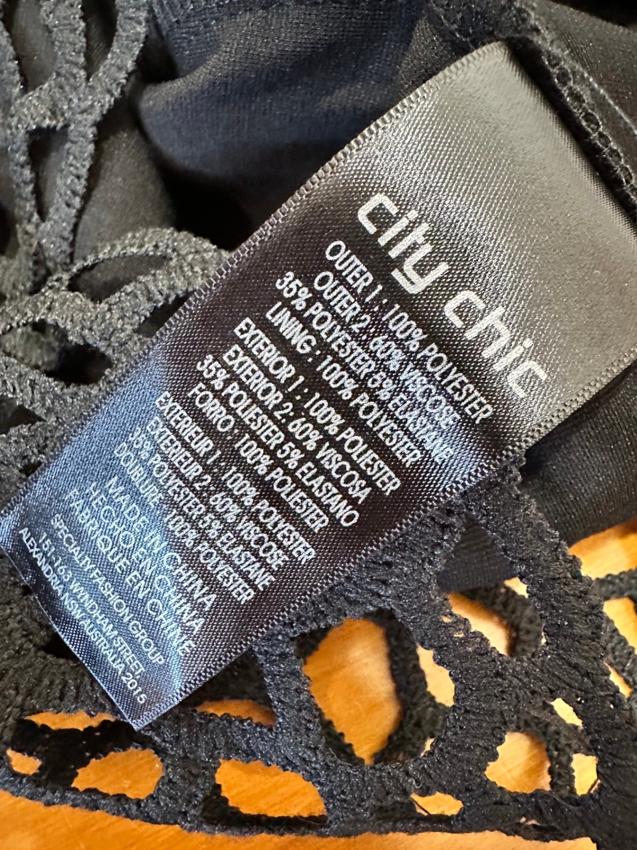 City Chic - Lace Camisole Top - Size 20 - Black