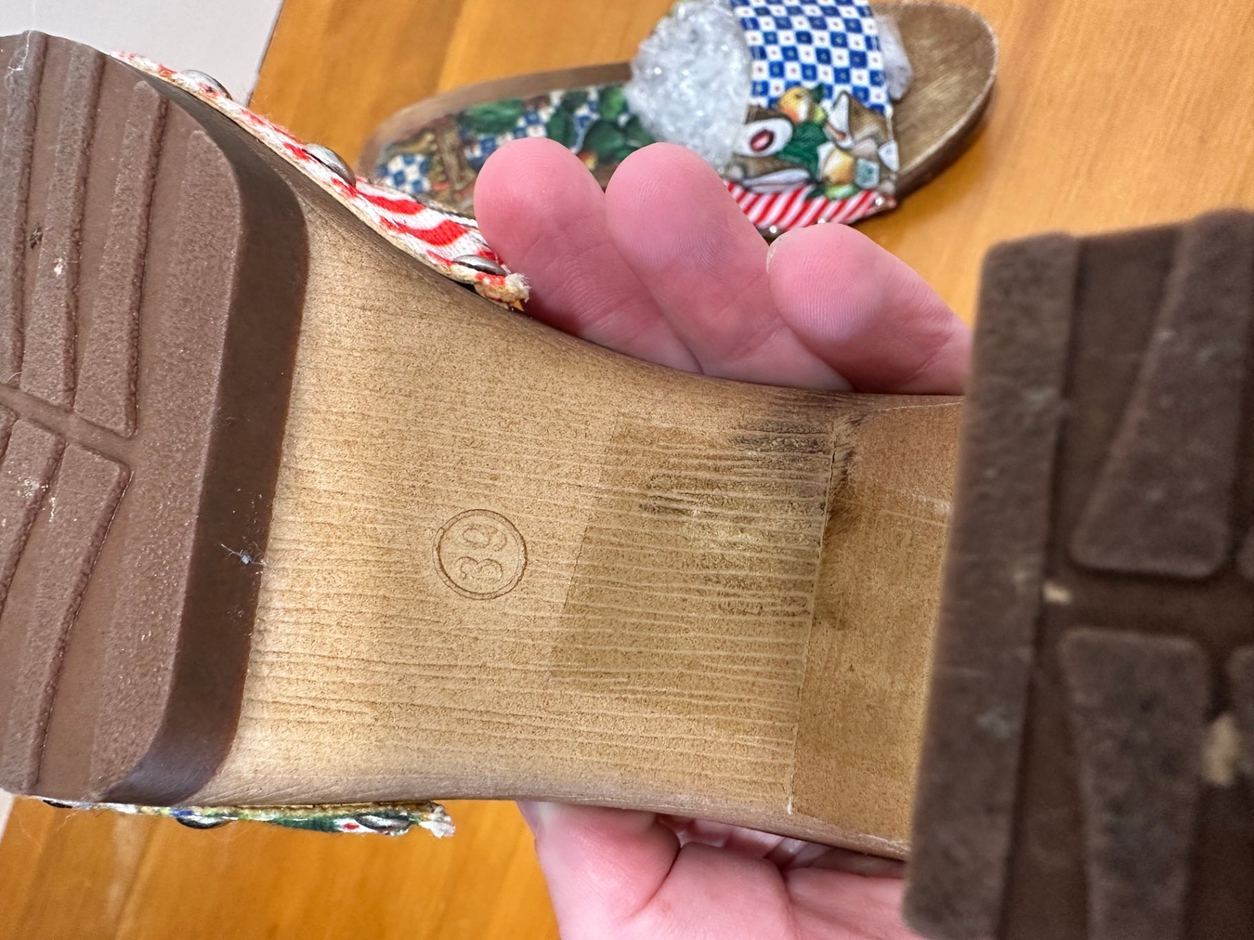 Summer Heels - Size 38 - Tropical Mediterranean