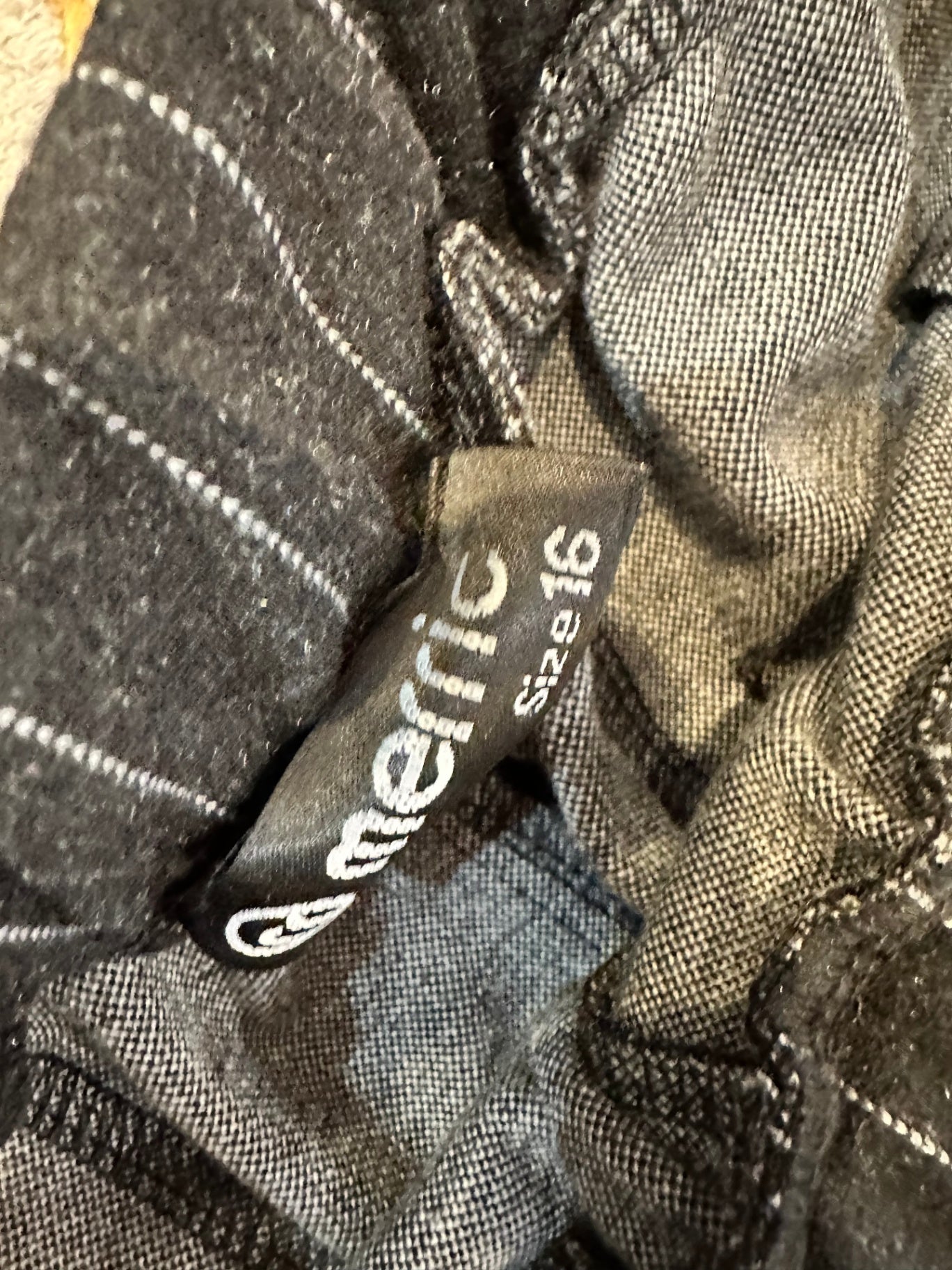 Merric - Winter Pants - Size 16 - Black with pinstripes