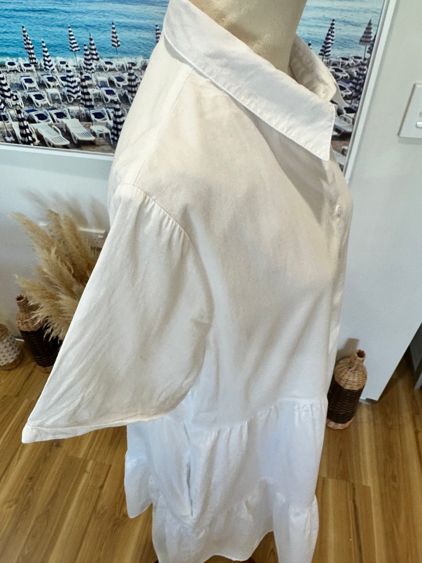 Betty Basics - 100% Cotton Dress - Size 12 - White