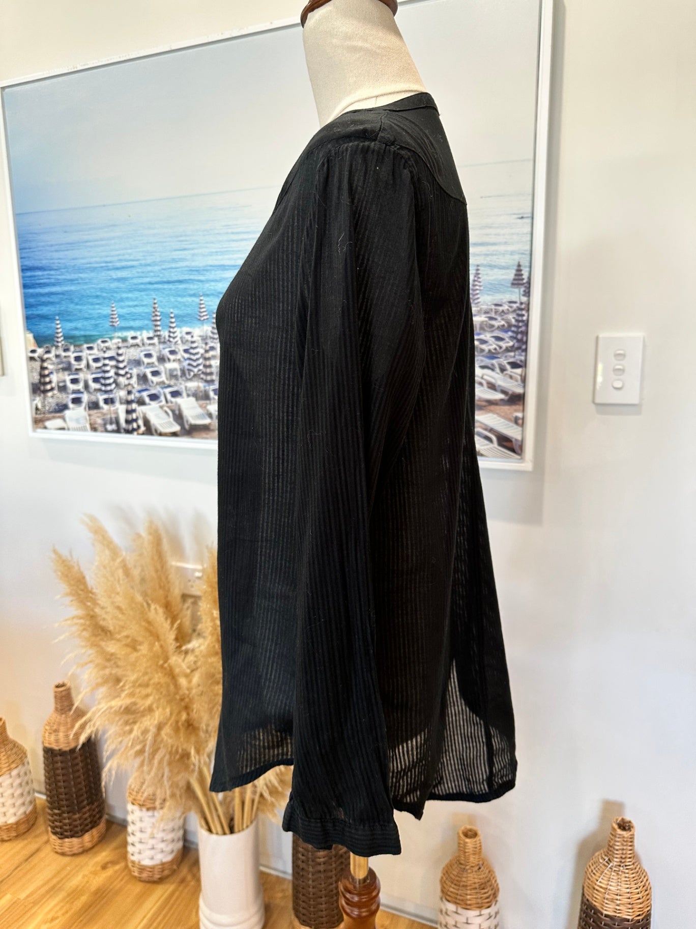 Volcom - Black Blouse - Extra Small / Small 