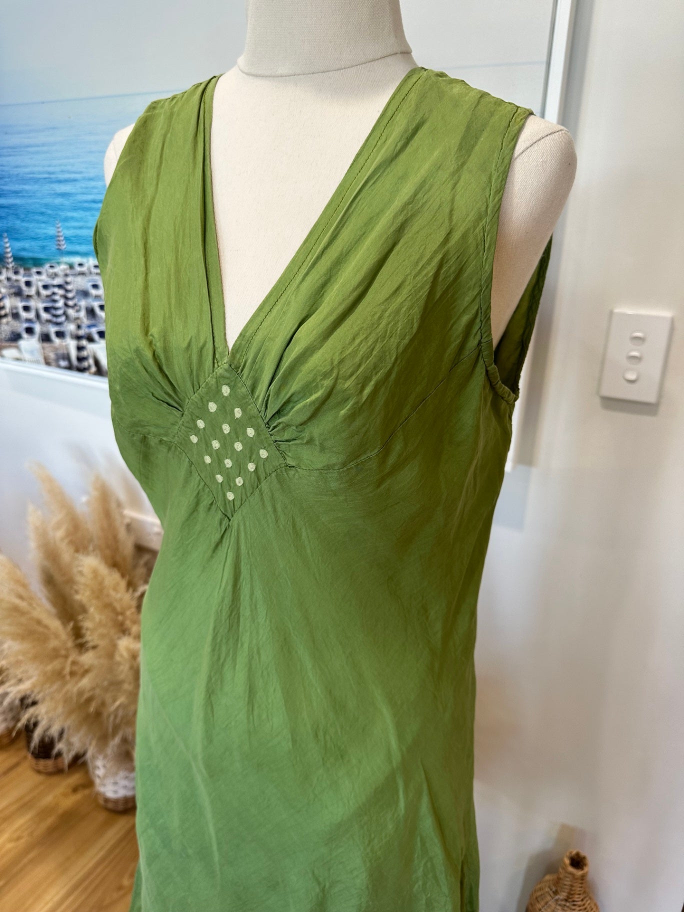 Made in Vietnam Dress - Small - Green