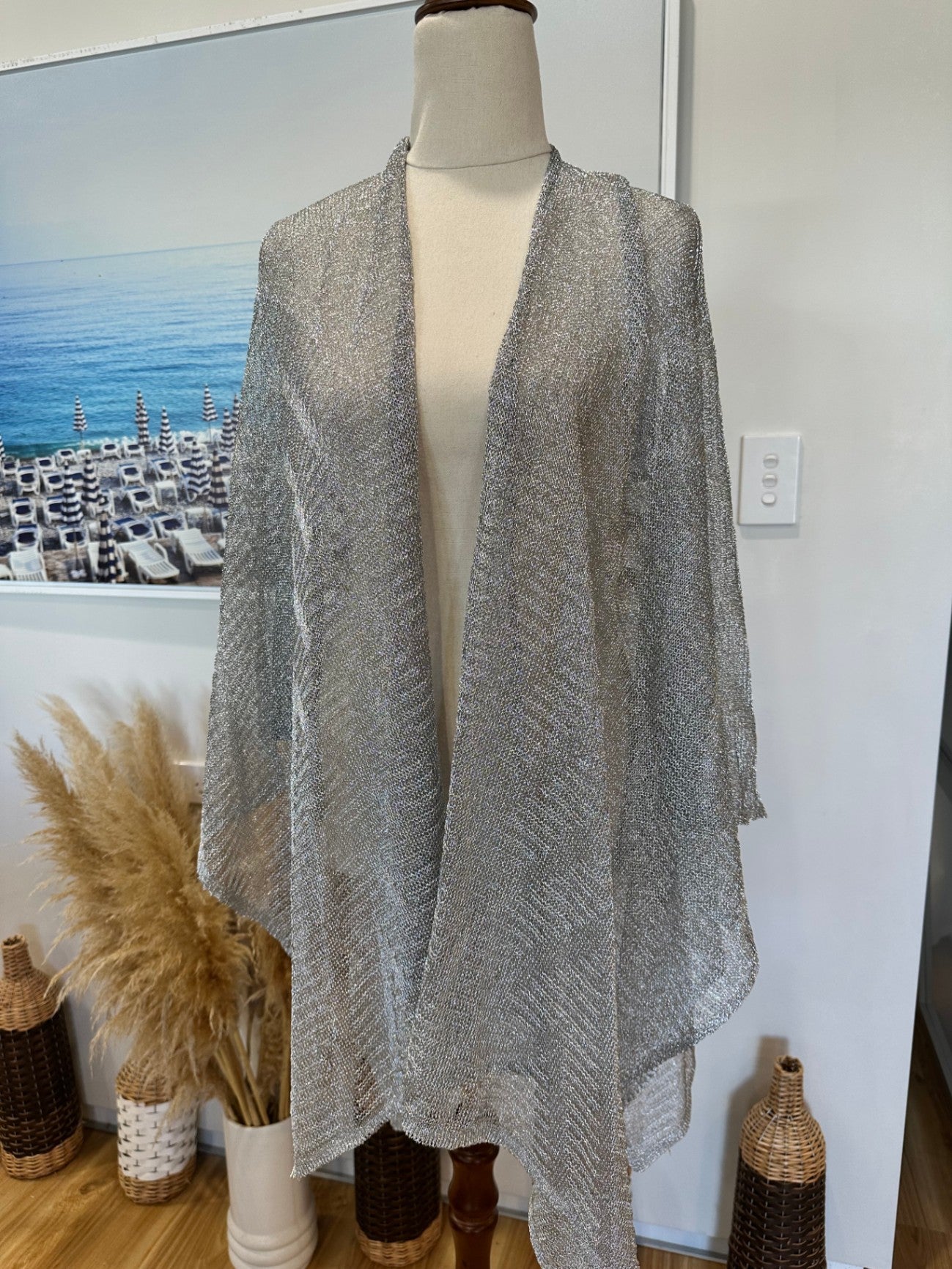 Boston Bailey - Silver - Shawl / Shrug - NEW