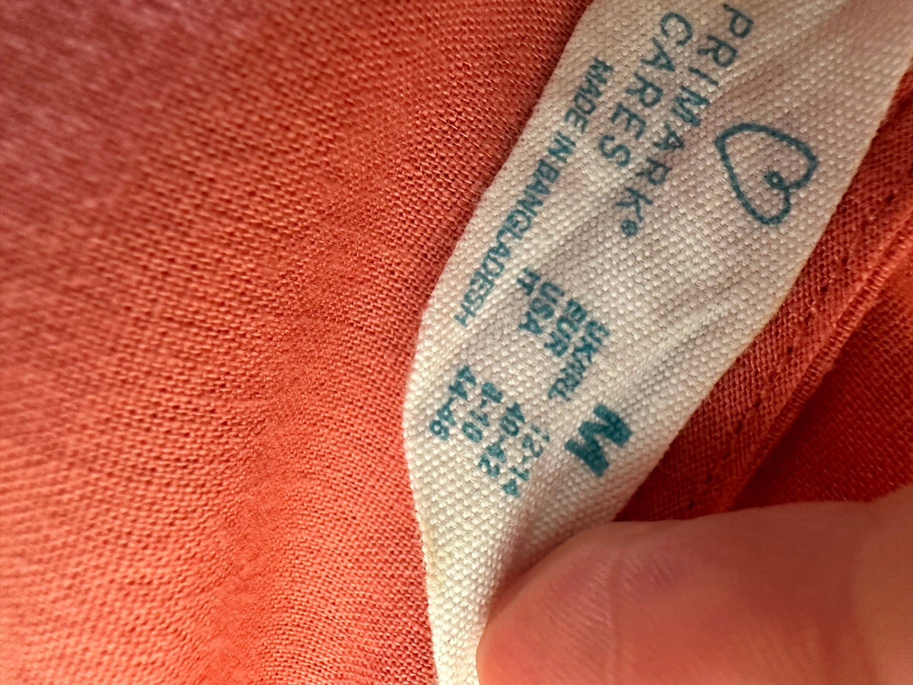 100% Linen - Coral Tank Top - Size 12