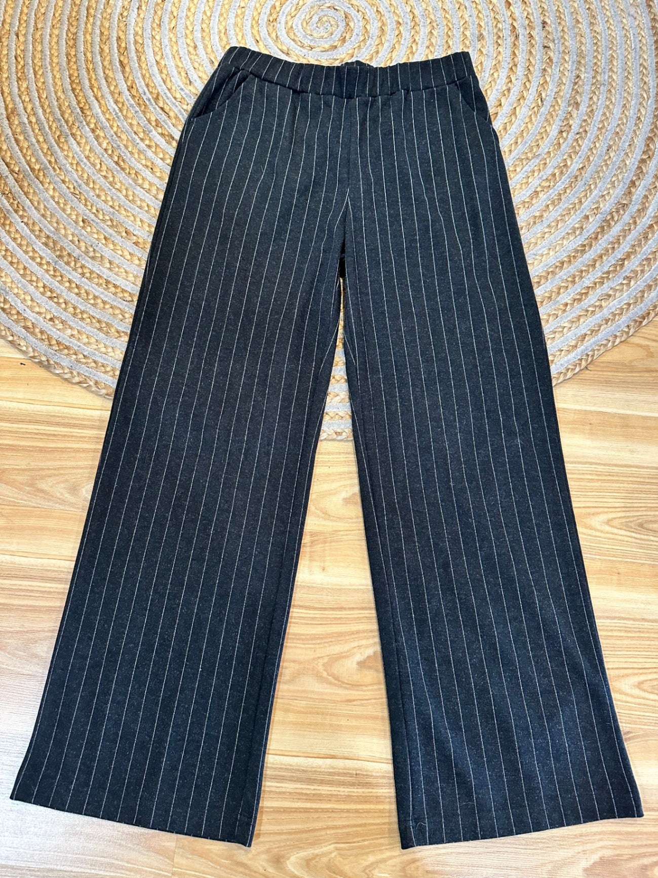 Merric - Winter Pants - Size 16 - Black with pinstripes