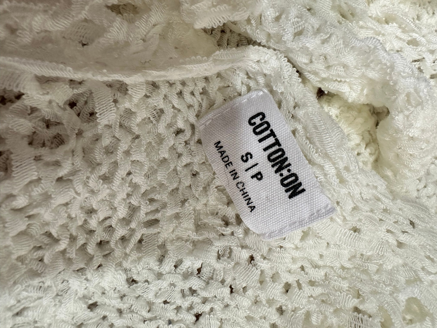 Crochet Style Bohemian Vest - Small