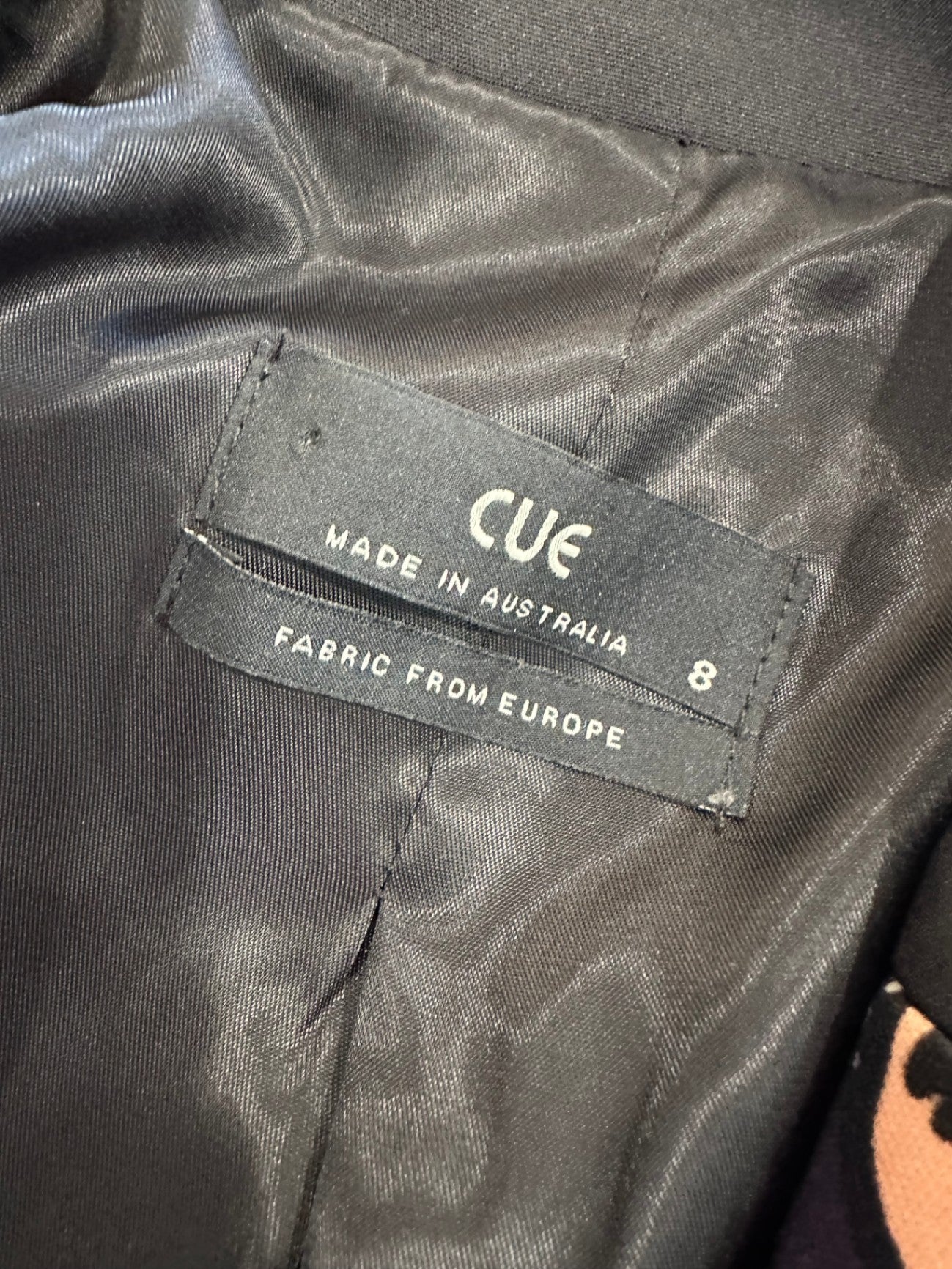 Cue Cropped Blazer - Size 8 - Autumn Tones