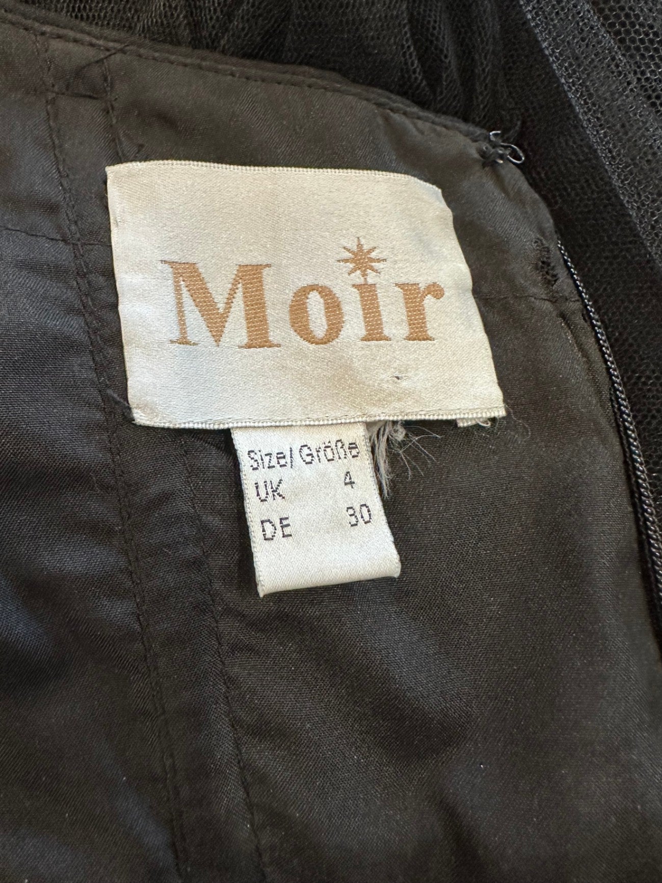 Moir - Whimsigoth / Dark Academia - Maxi Dress - Size 4 - Black