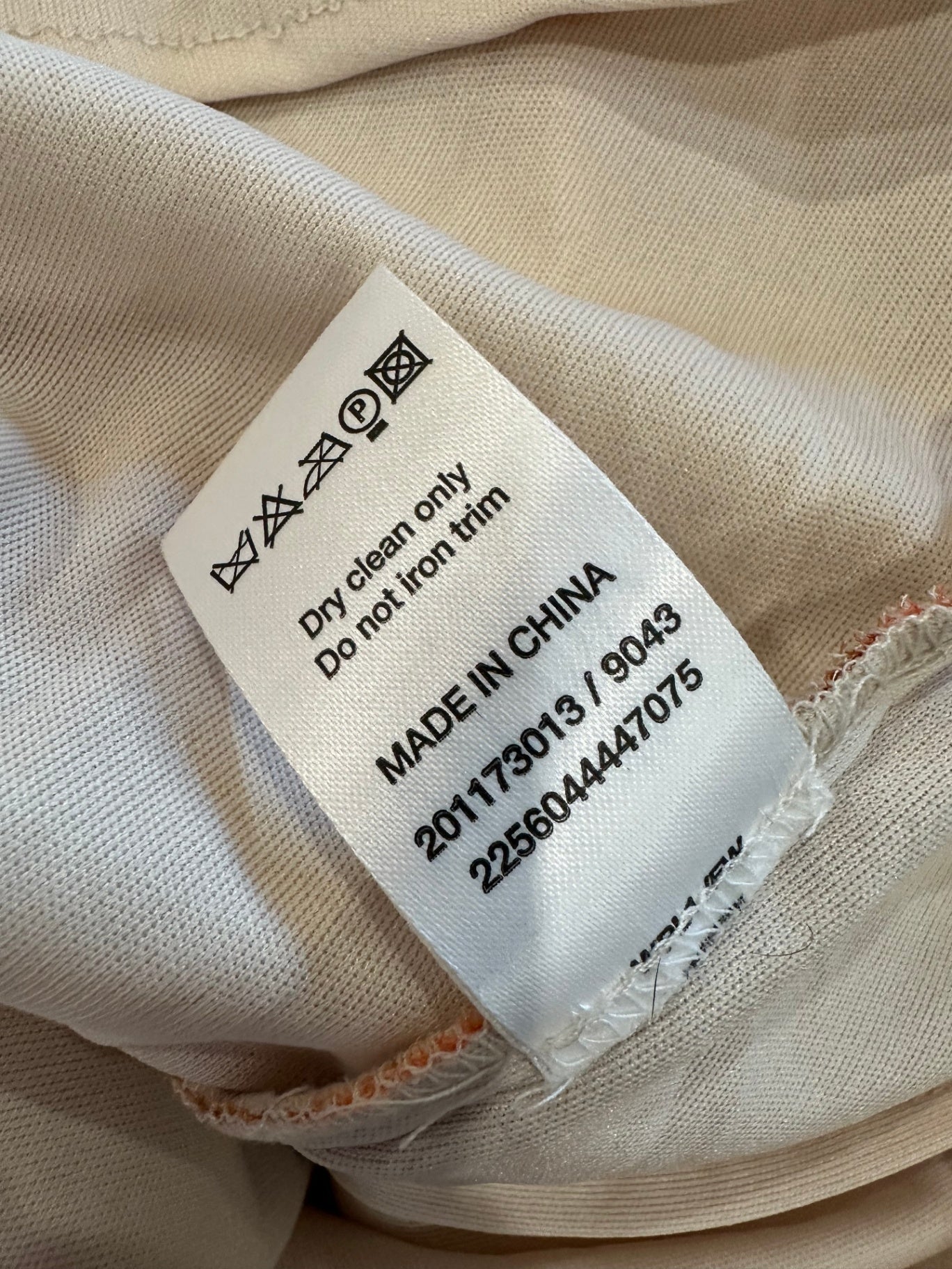 Wallis Blouse - Size 18 - 100% Silk - Beige with orange and brown floral patterns