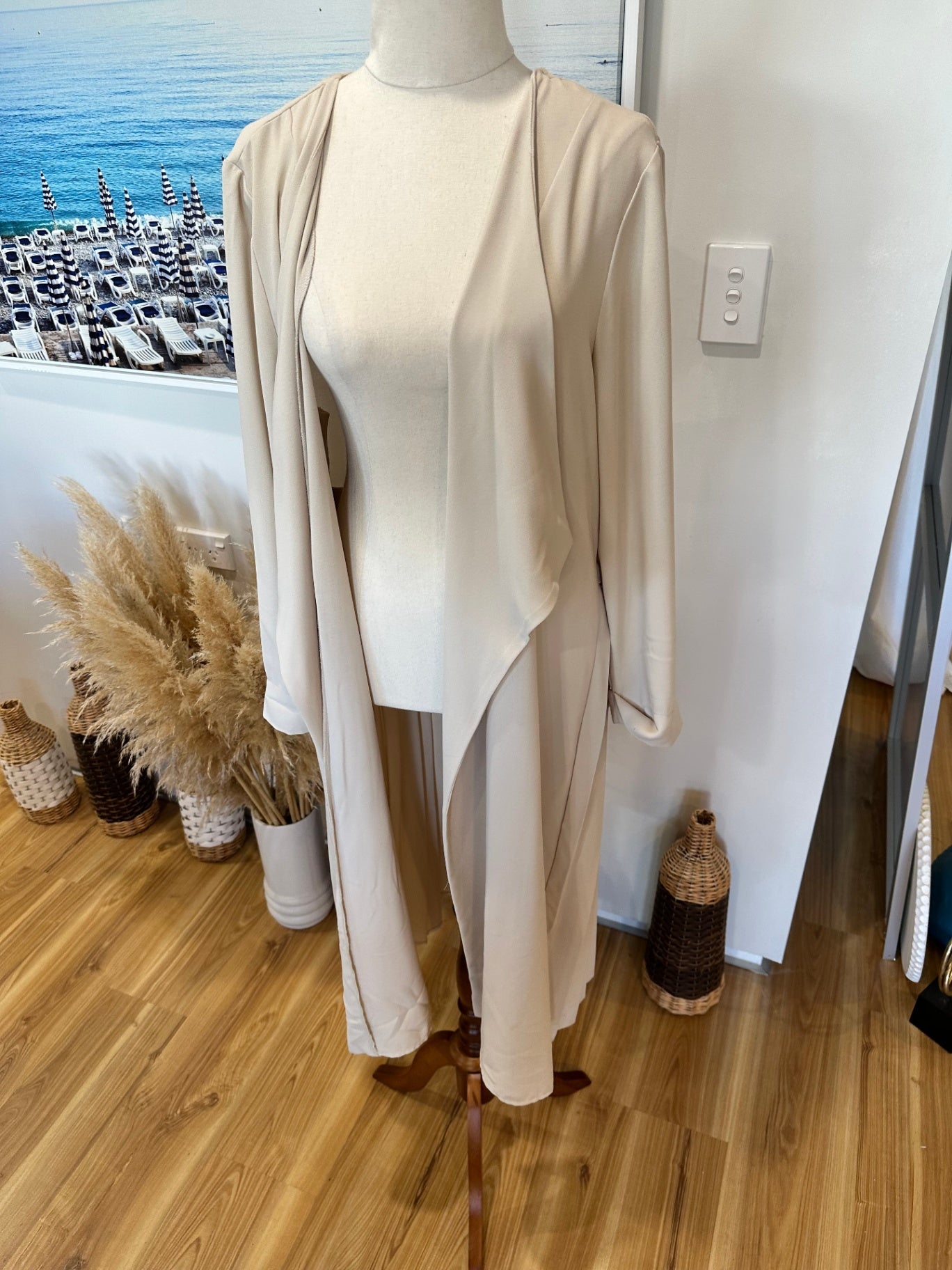 Studio 12 - Duster Coat - One Size - Beige