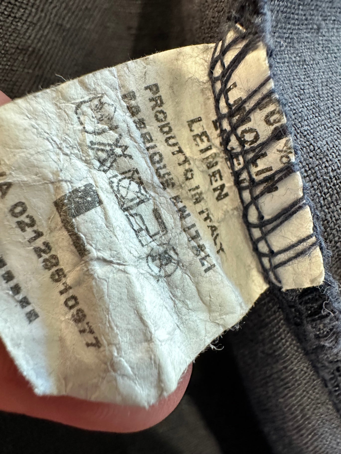 Miss Sugar - 100% Linen Jacket - Large - Blue / Grey