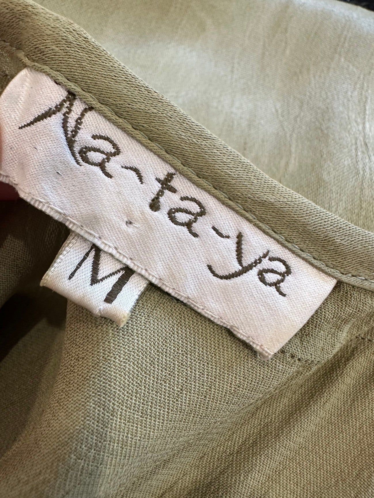 Vintage 90's Bohemian Dress - Medium - Light green