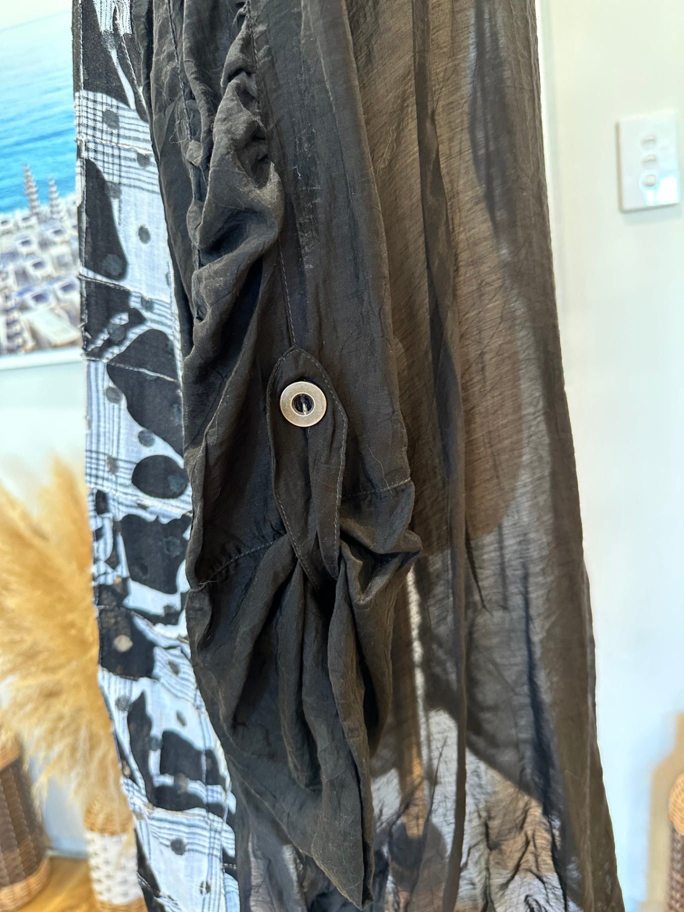 Rosary Cardigan - Size 18 - Made in New Zealand - Black and White