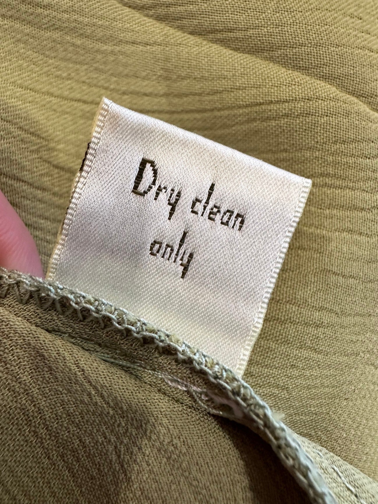 Vintage 90's Bohemian Dress - Medium - Light green