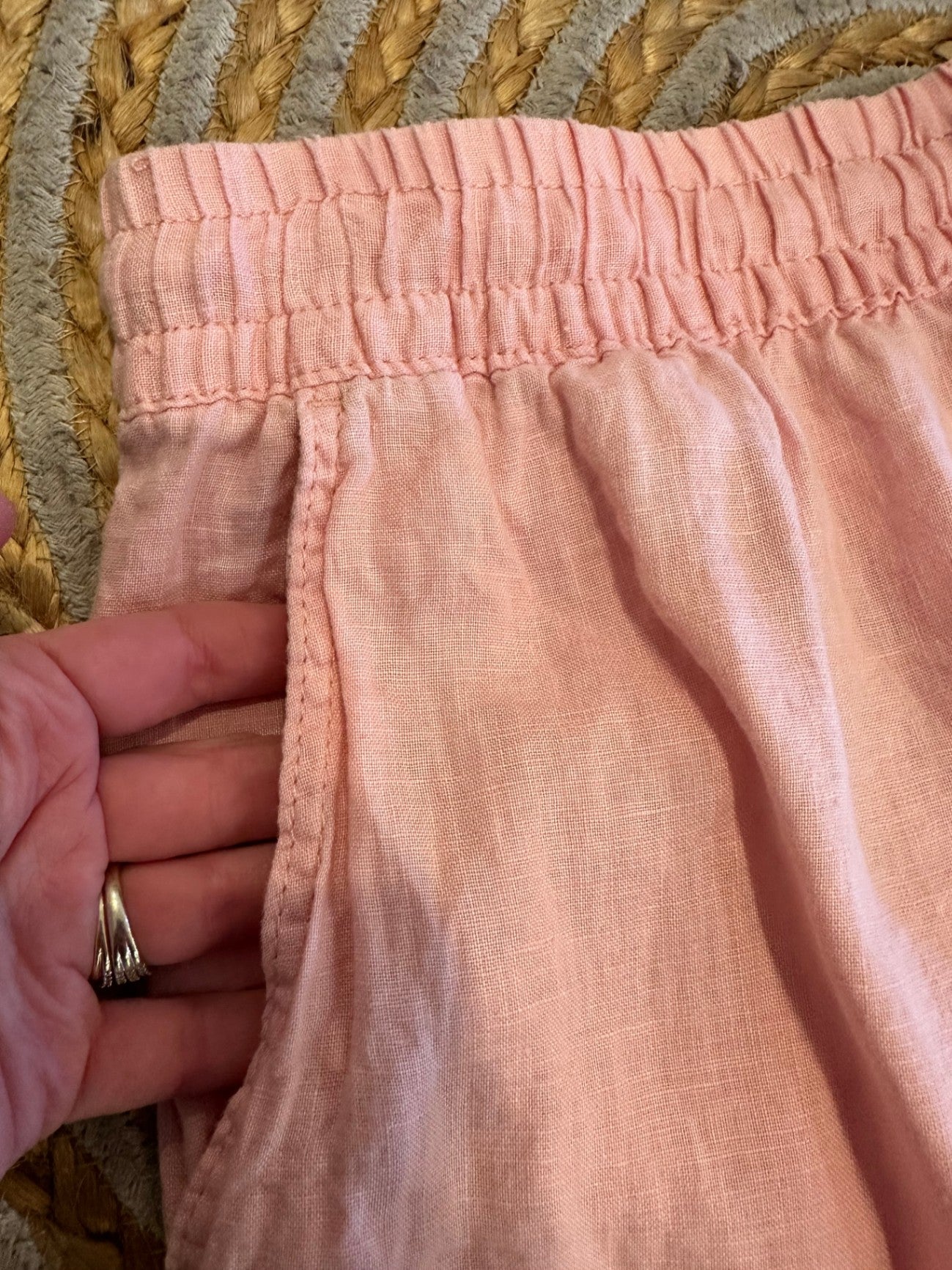 100% Linen - Pink Pants
