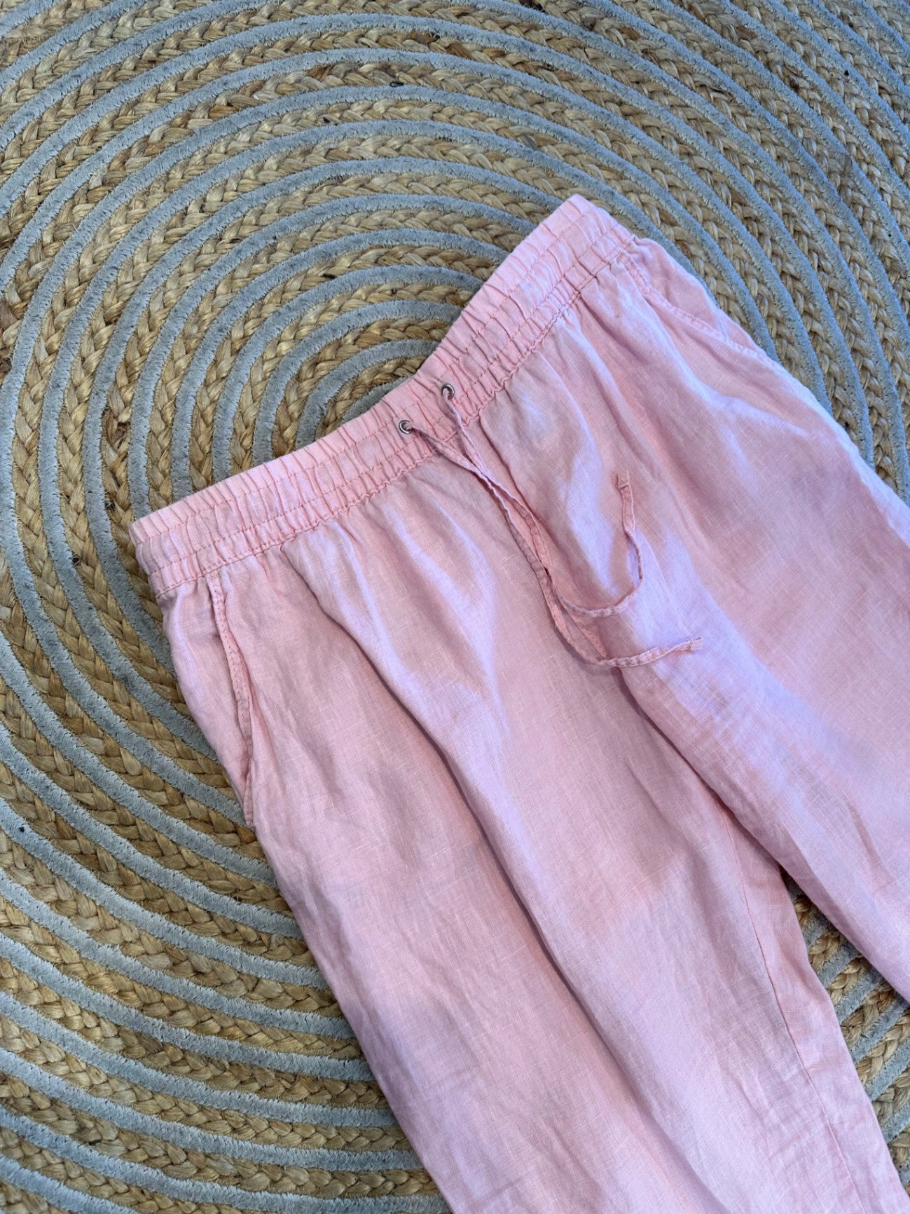 100% Linen - Pink Pants