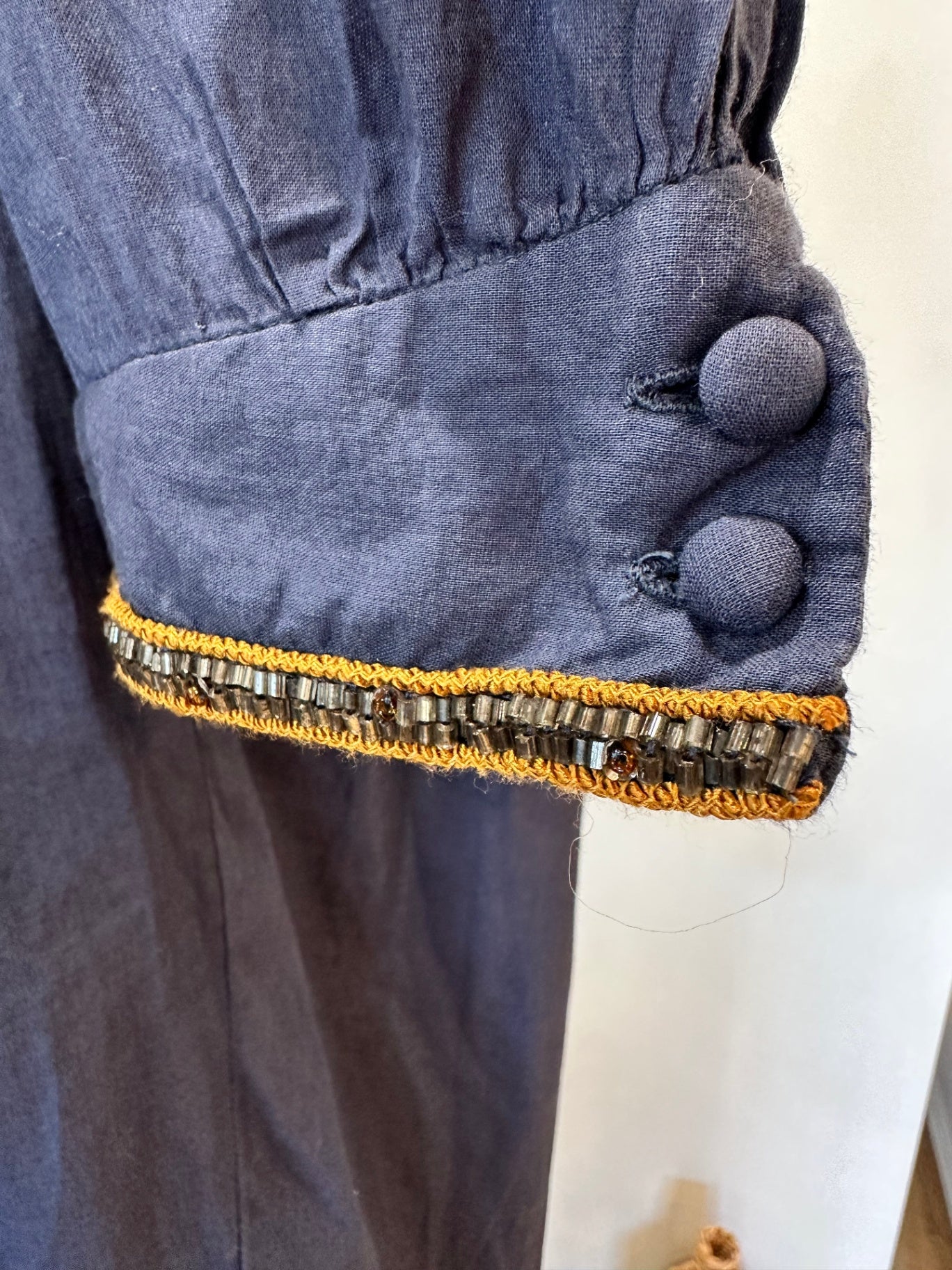 French Connection Blouse - Size 6 - Navy w Sequins <NEW>