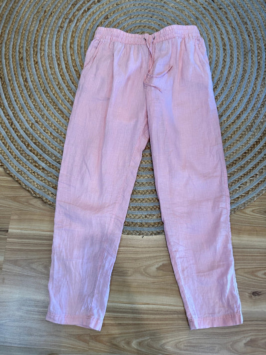 100% Linen - Pink Pants