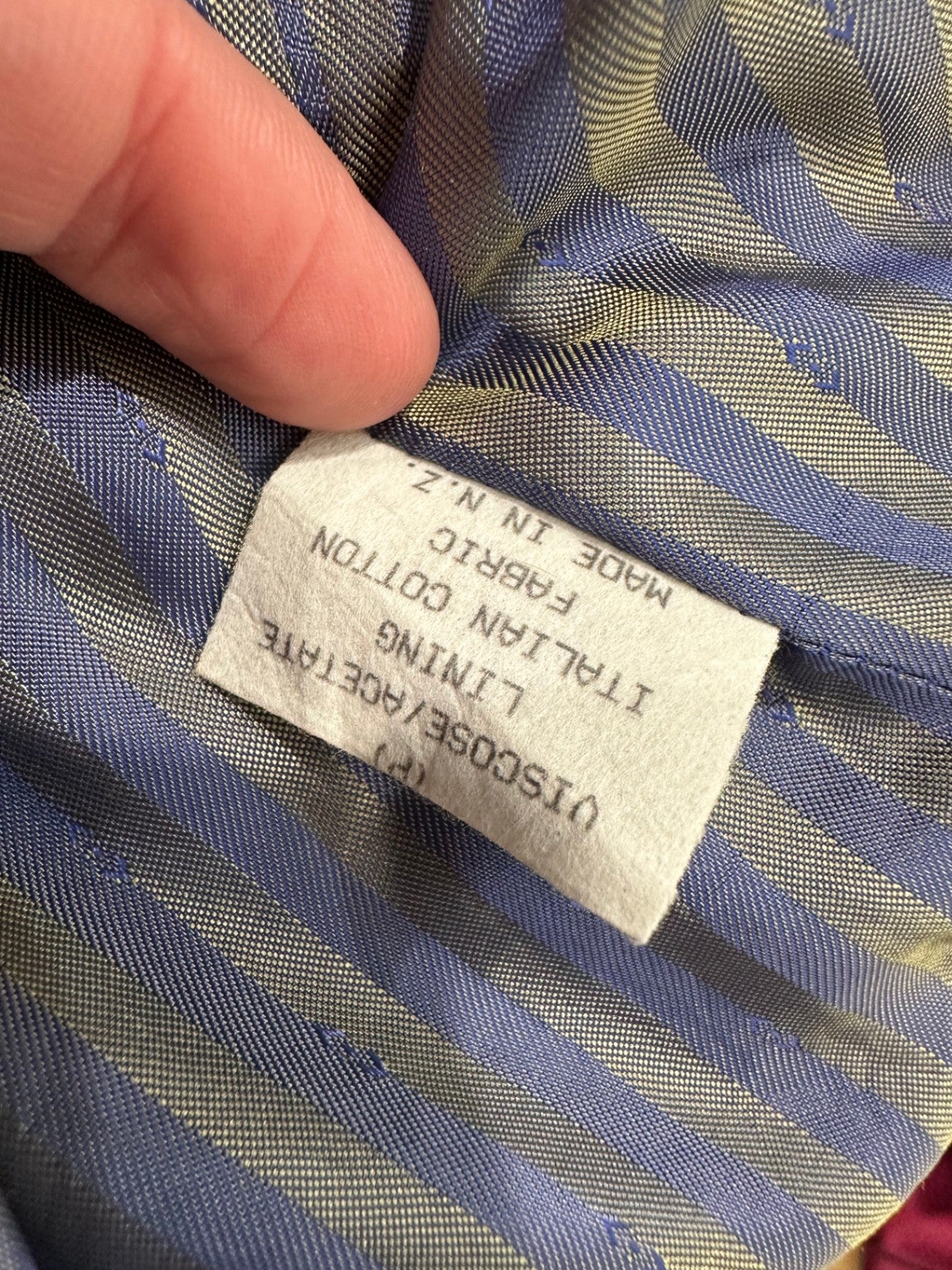 Made in New Zealand Blazer - Size 12 - Olive / Chartreuse