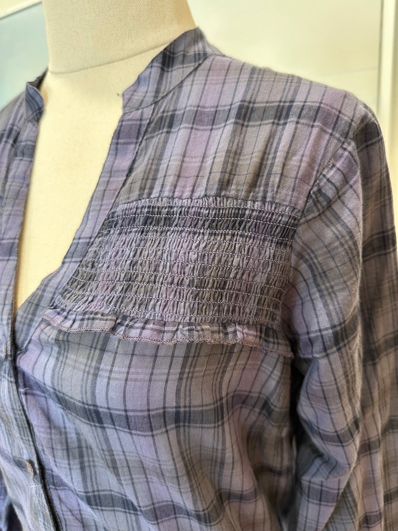 George - 100% Cotton Shirt - Size 10 - Purple and Black