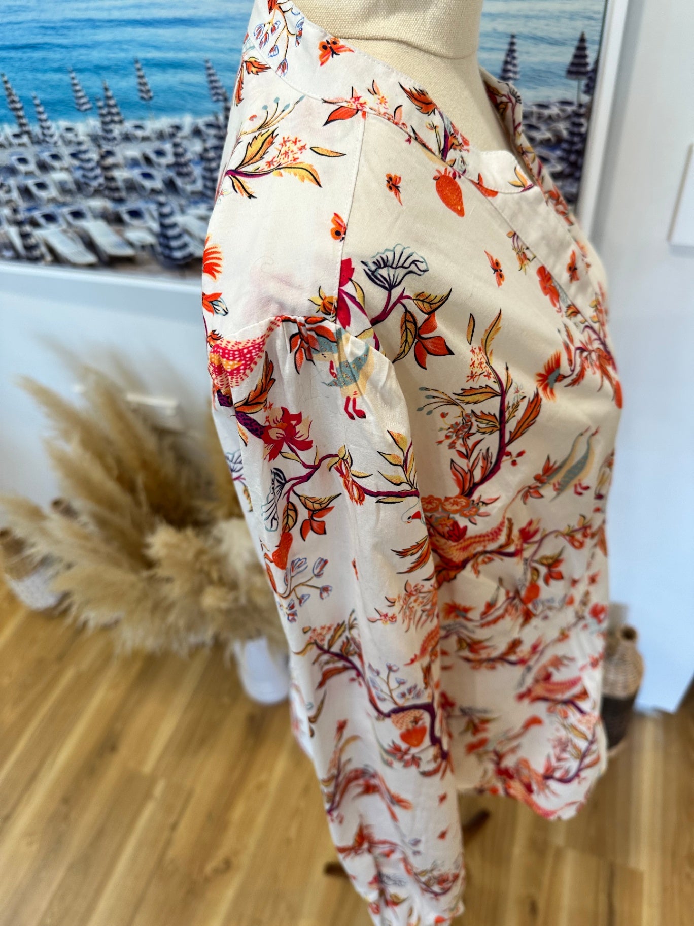 Joe Browns - Shirt w Bird Print - Size 14