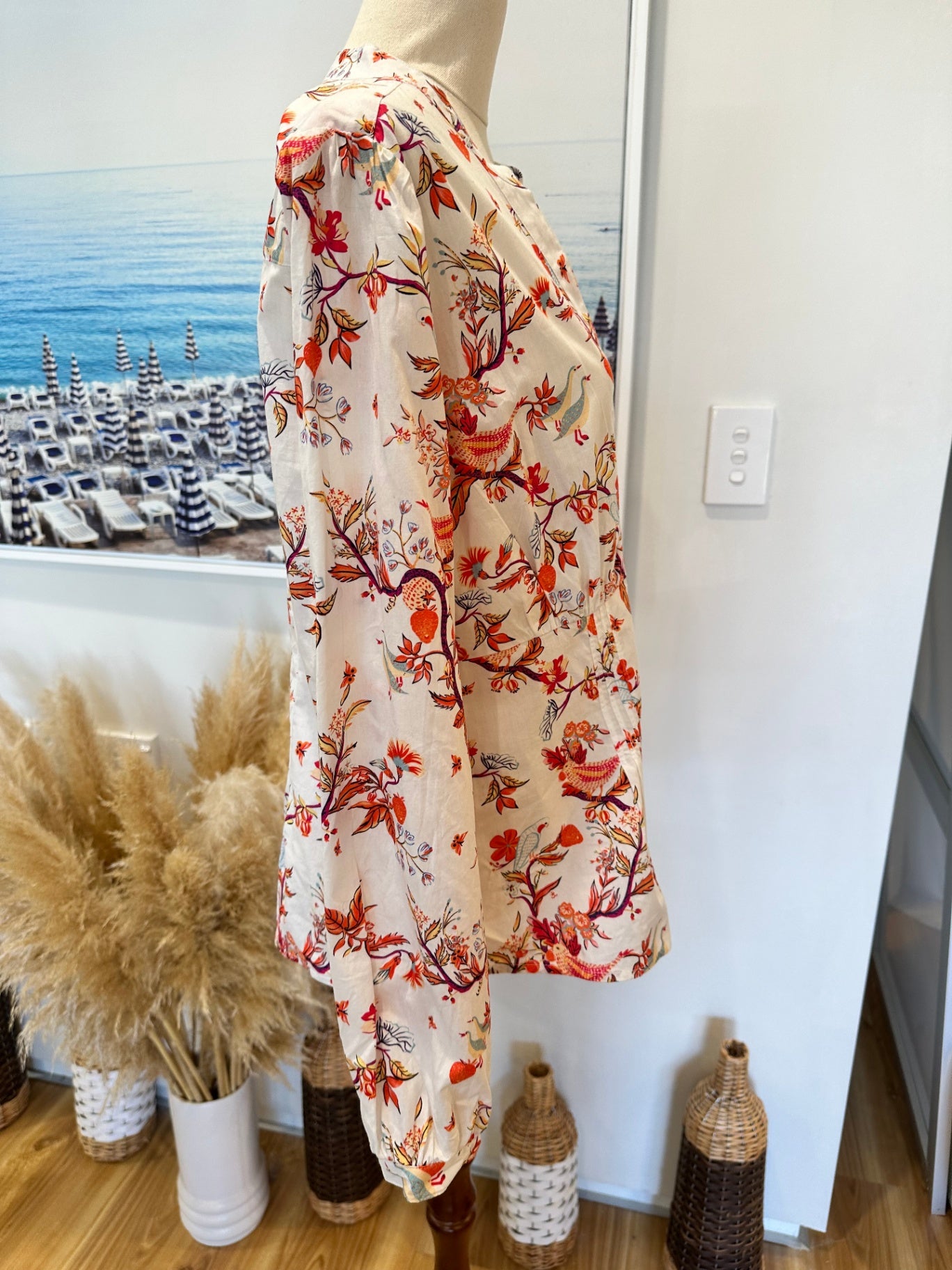 Joe Browns - Shirt w Bird Print - Size 14